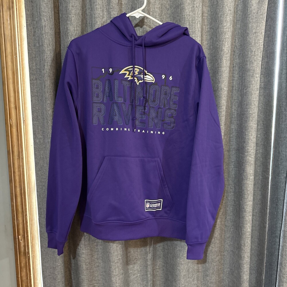 Baltimore Ravens NFL Football Purple Hoodie Sweatshirt Men's L